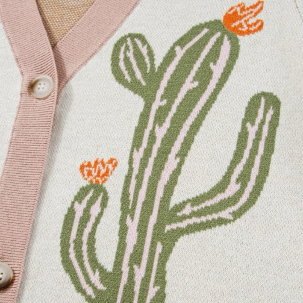 Cowgirl Cactus Sweater Cardigan - Picture 11 of 13